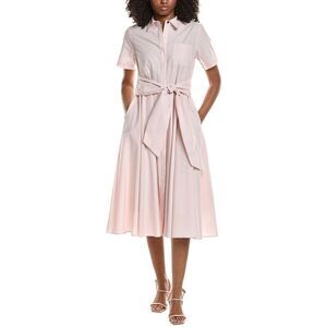 Toccin Womens  Megan Tie Waist Midi Dress, Pink